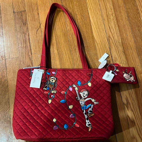 Vera Bradley Handbags - Disney x Vera Bradley festive Toy Story tote with coin purse NWT